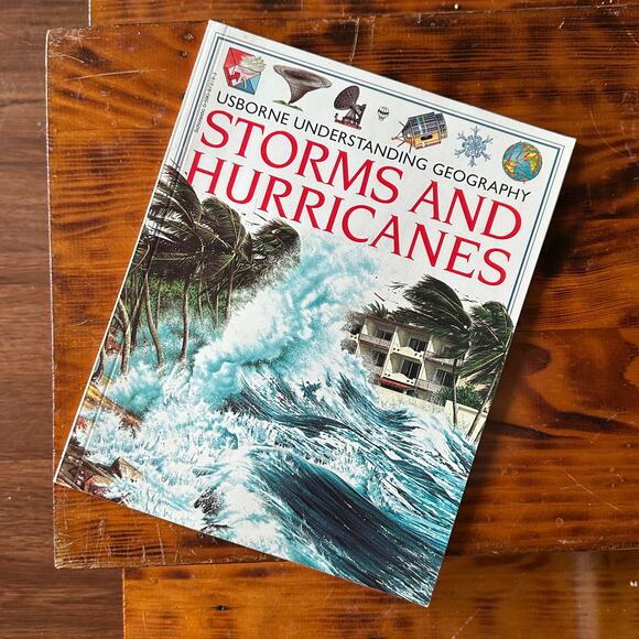 Vintage 1996 Usborne Understanding Geography Storms & Hurricanes Paperback Book - Picture 1 of 9